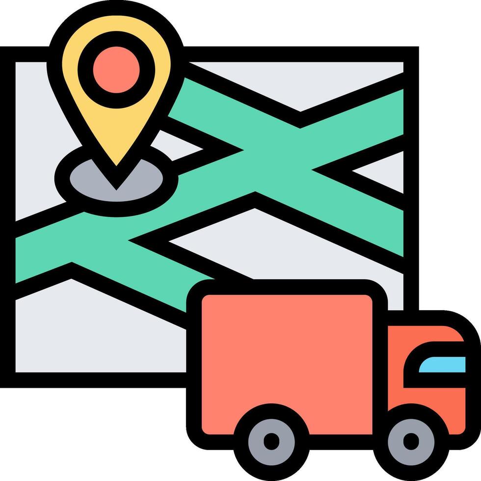 Delivery truck icon vector