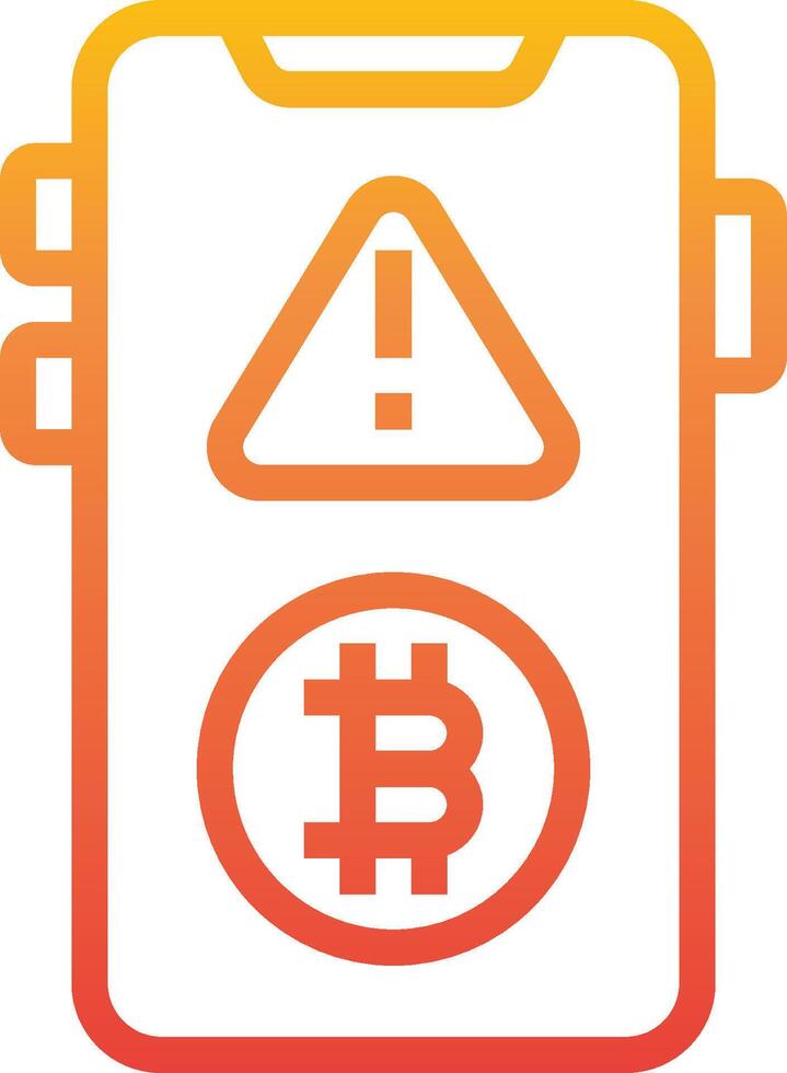 Bitcoin battery icon vector