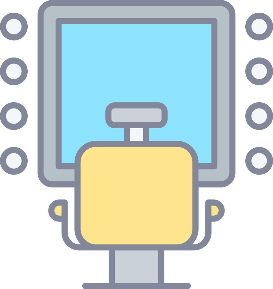 A computer monitor with a keyboard and mouse vector