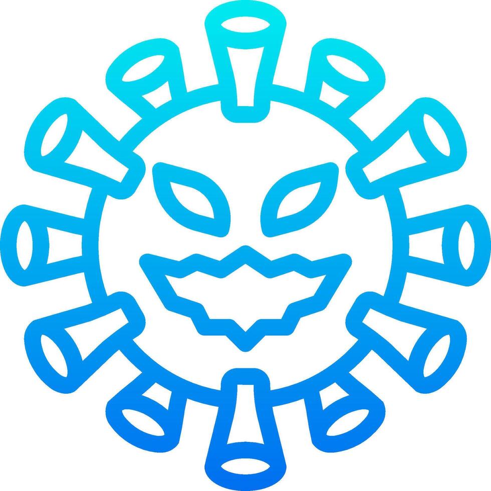 A blue and white logo with a smiley face vector