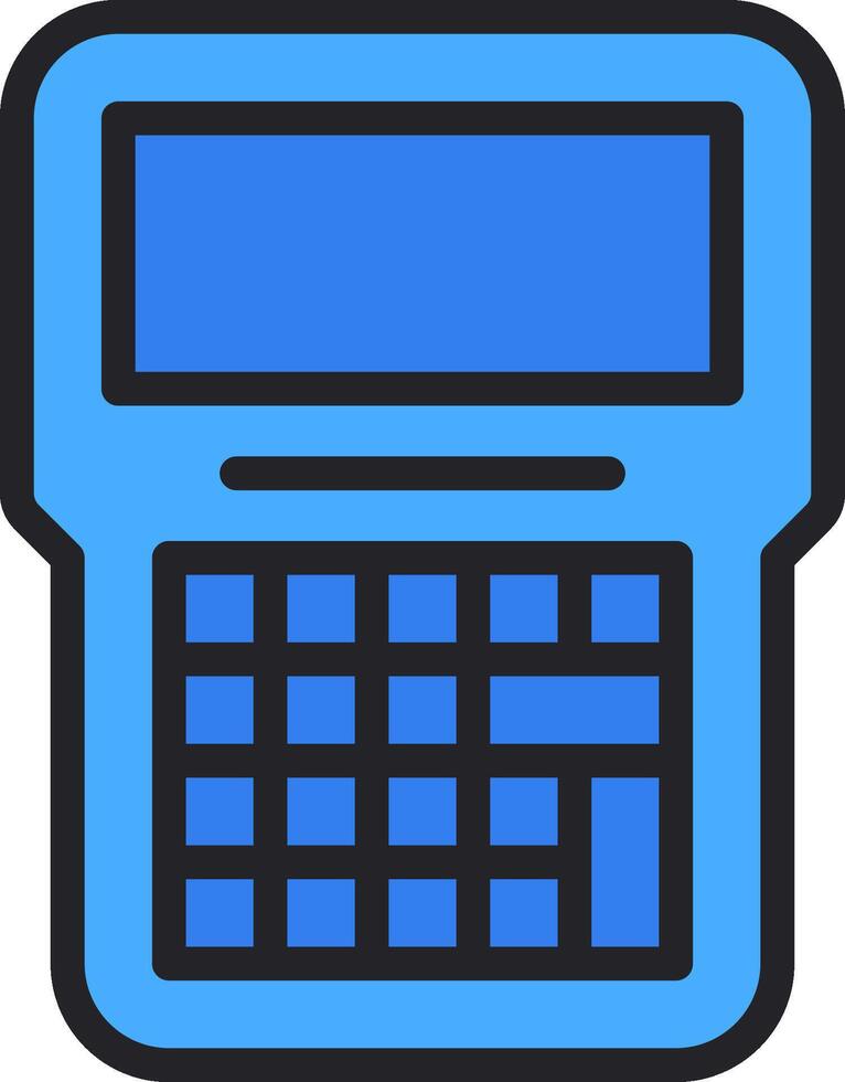 A calculator icon on a white background vector