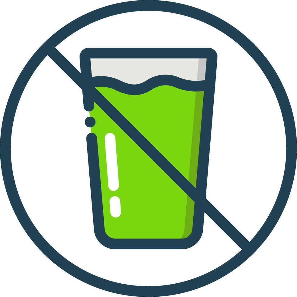 No juice sign illustration vector