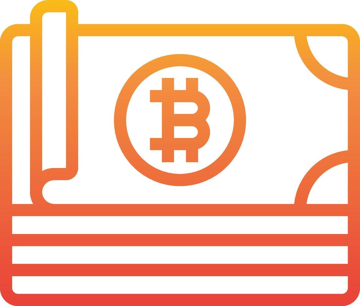 Bitcoin money icon vector