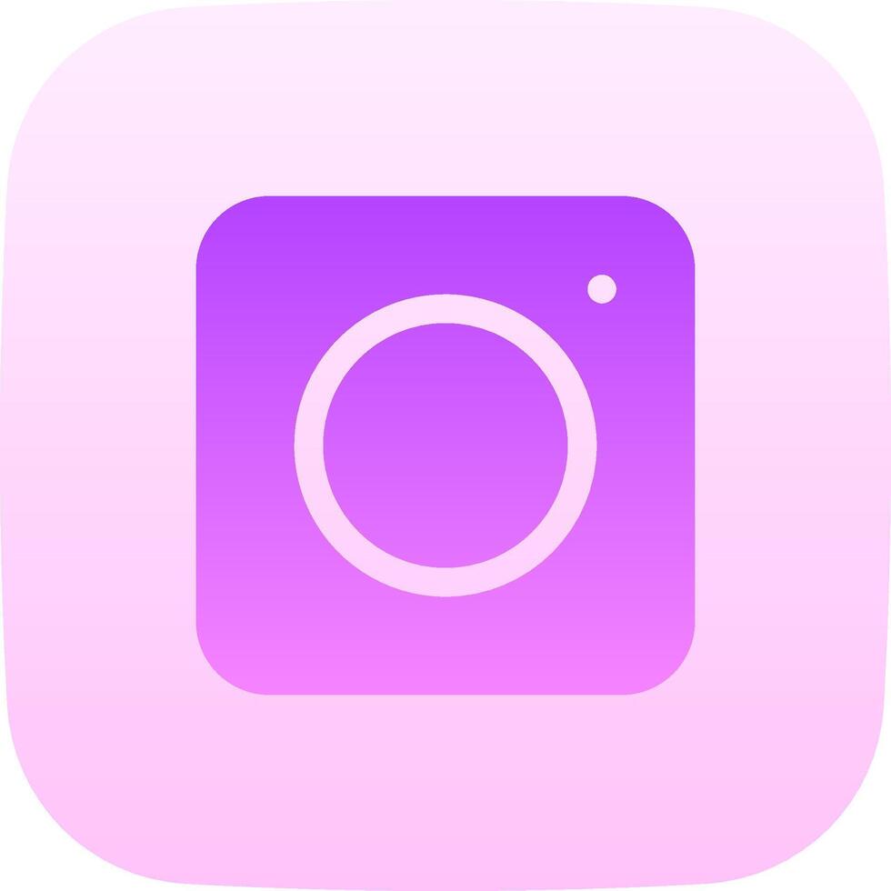 An instagram icon with a purple background vector