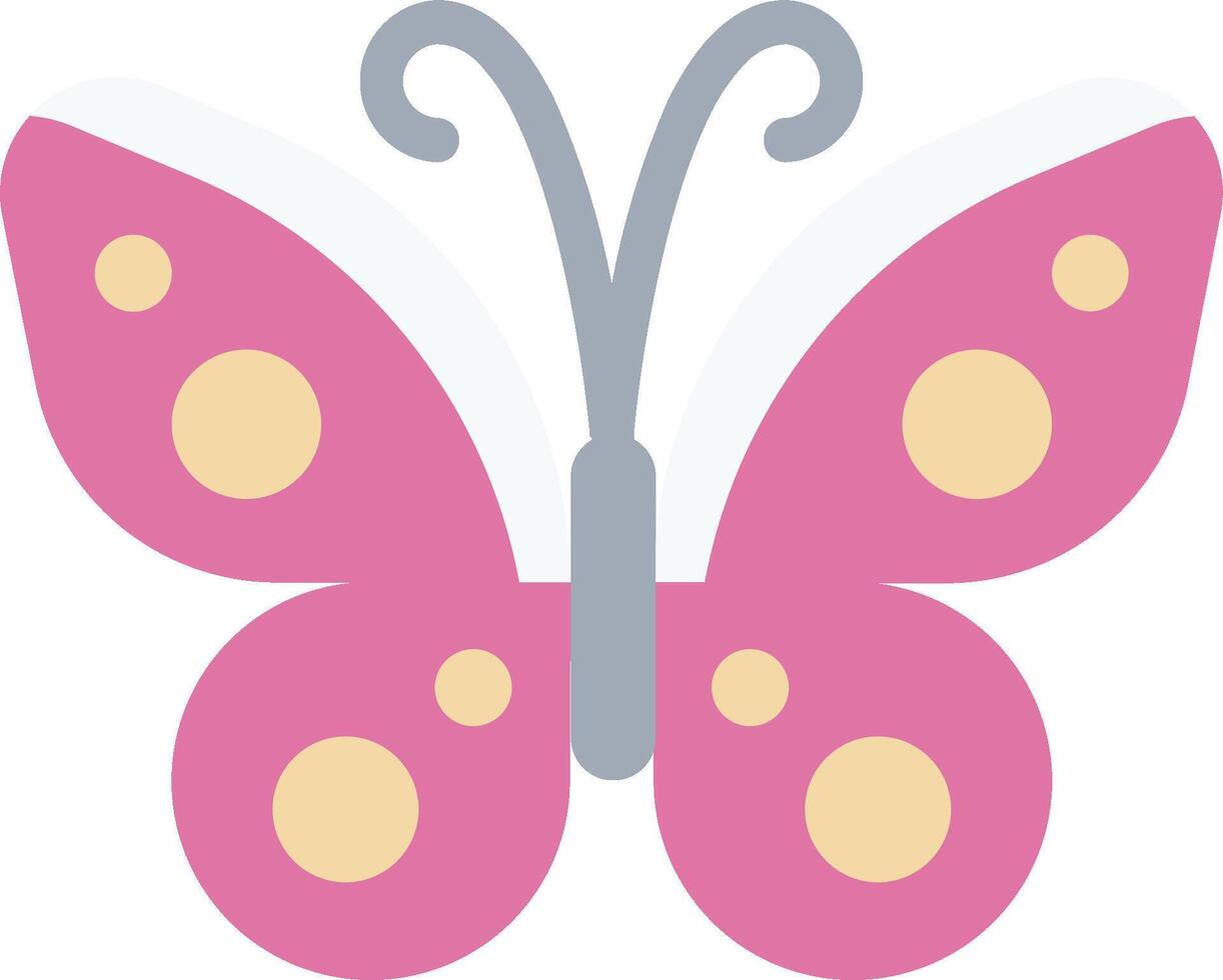 Pink butterfly clip art vector