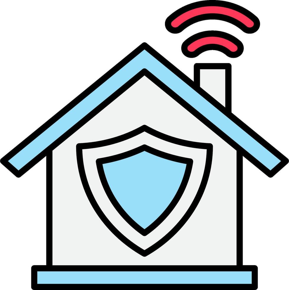 Home security icon illustration vector