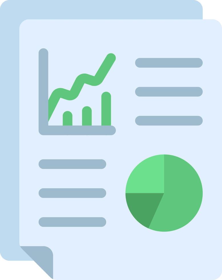 A graph and pie chart icon vector