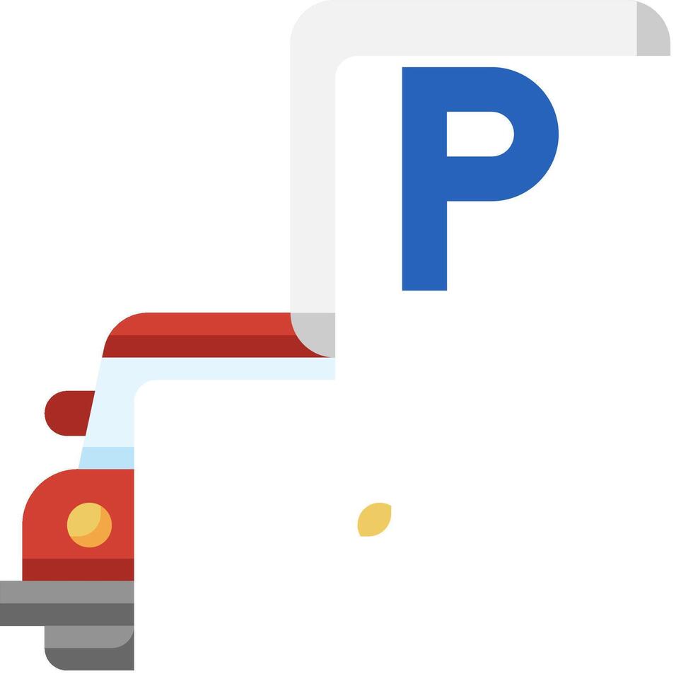 Google maps parking icon vector