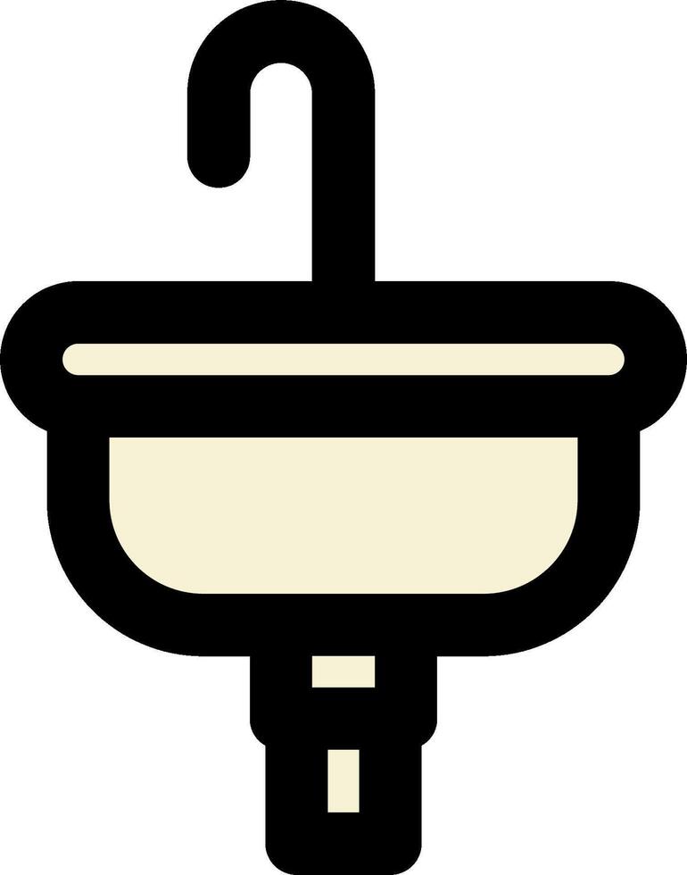 Bathroom sink icon vector
