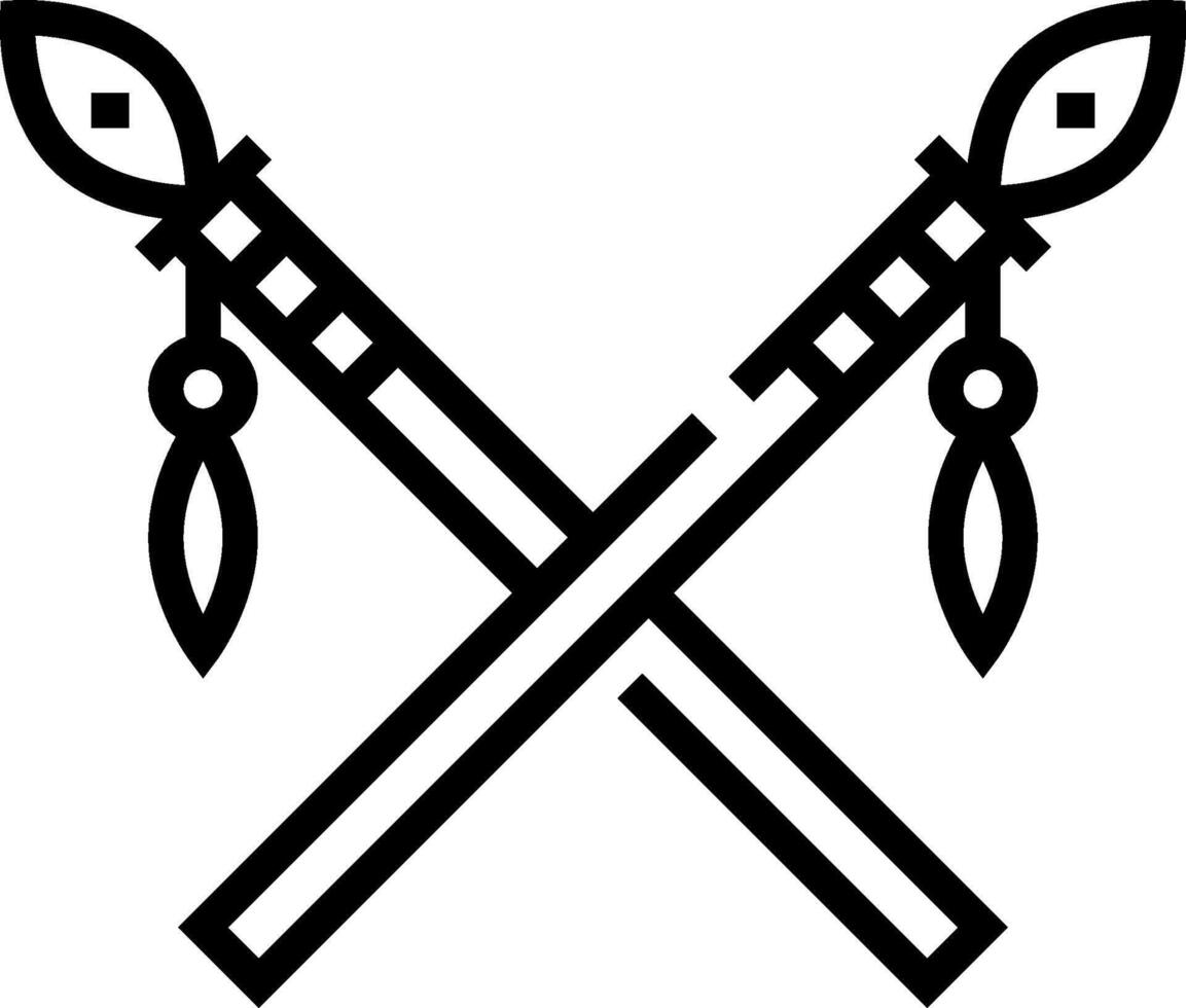 Crossed swords clipart vector