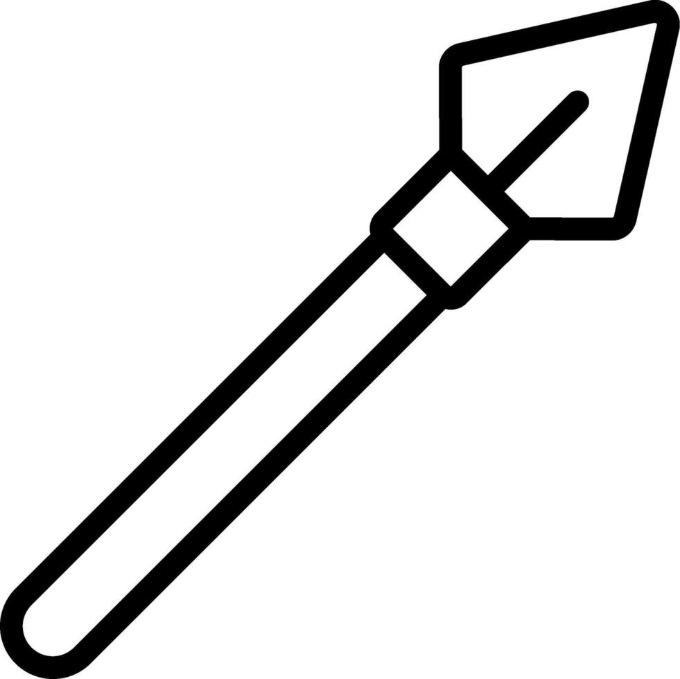 A black and white drawing of a pencil vector