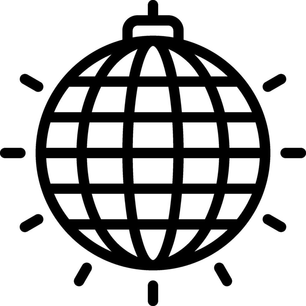 Disco ball icon vector