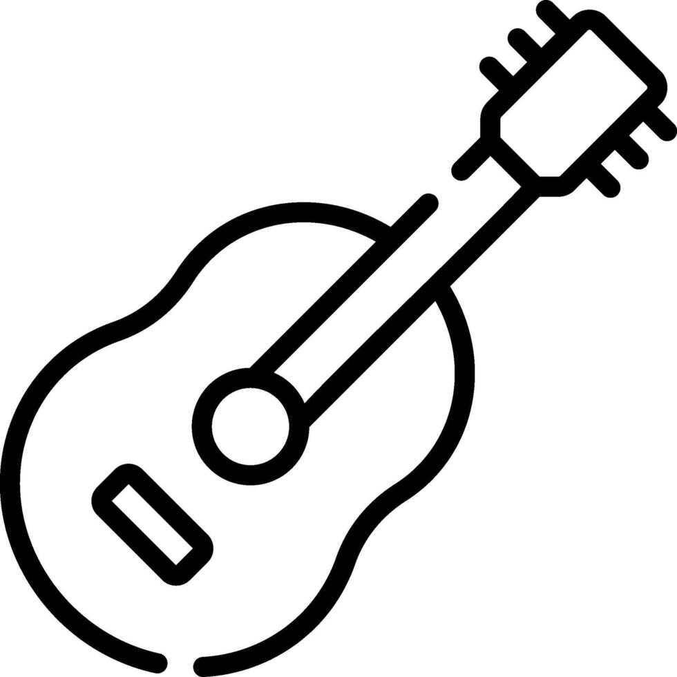 A guitar icon on a white background vector