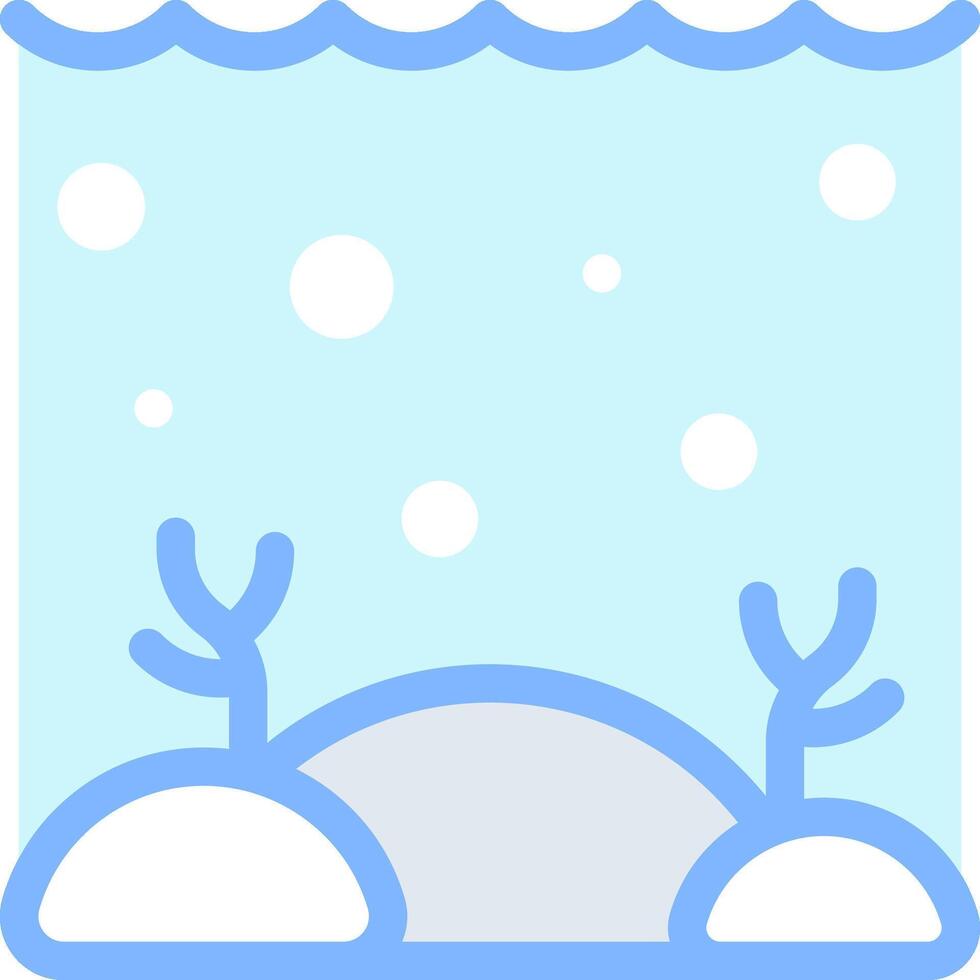Winter scene with snow and ice vector