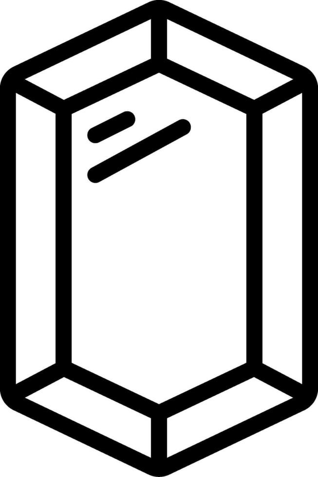 A black and white image of a cube vector