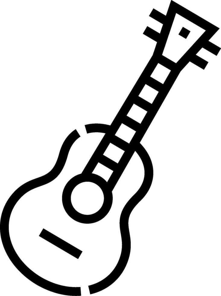 Ukulele guitar icon vector
