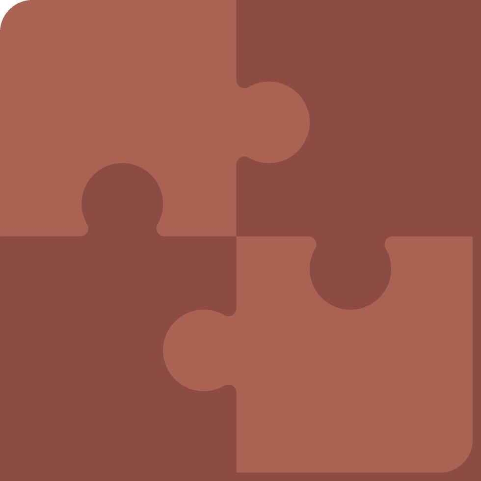 A puzzle piece with two pieces missing vector