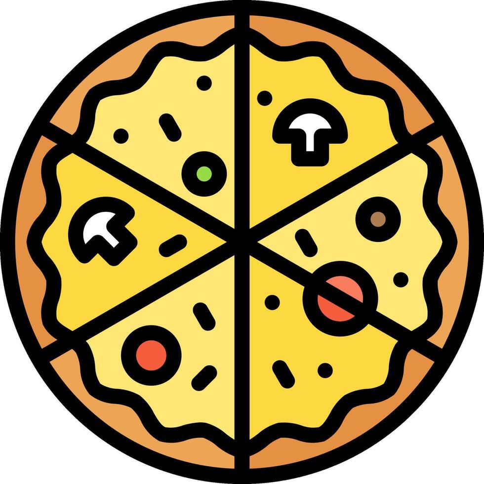 Pizza icon illustration vector