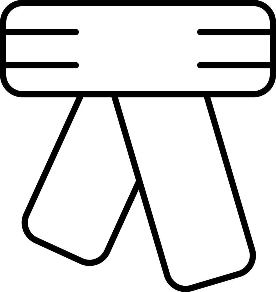 A black and white drawing of a chair vector