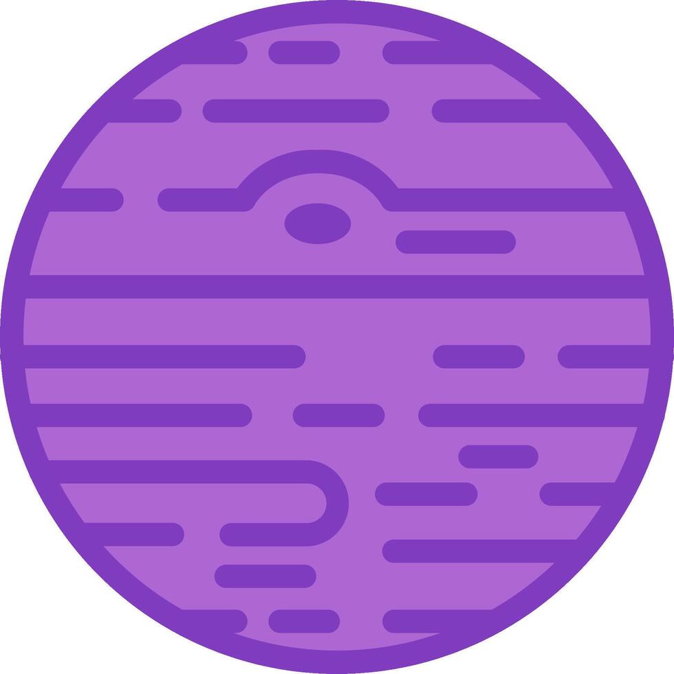 A purple circle with a line pattern vector