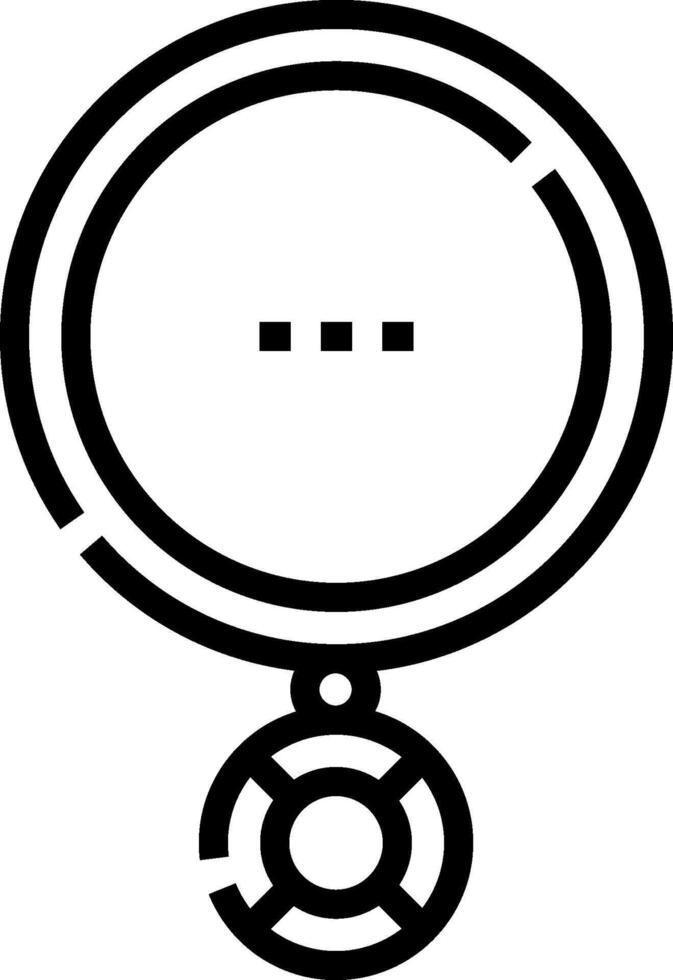 A black and white image of a circular object vector