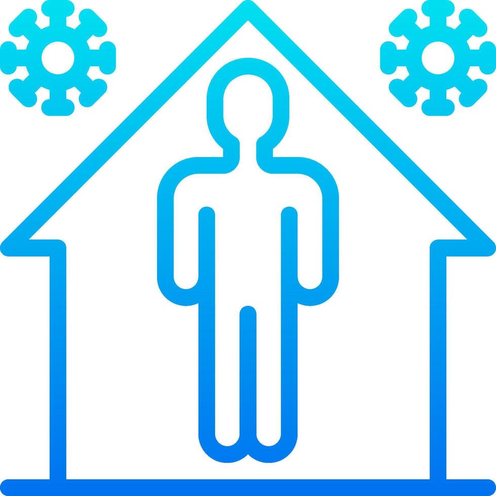 A man standing in a house with gears and gears vector