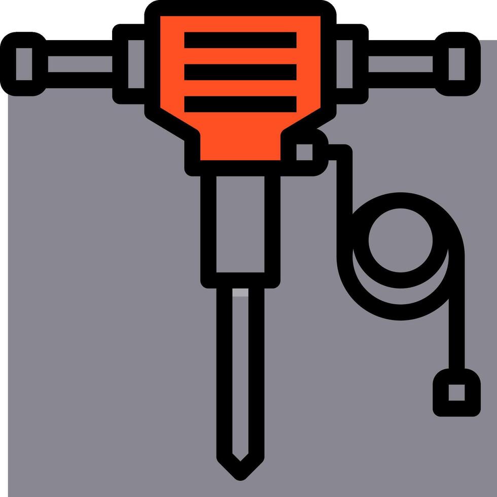 A drill with a cord attached to it vector