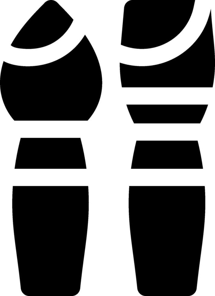 Two black and white icons of a bottle and a cup vector