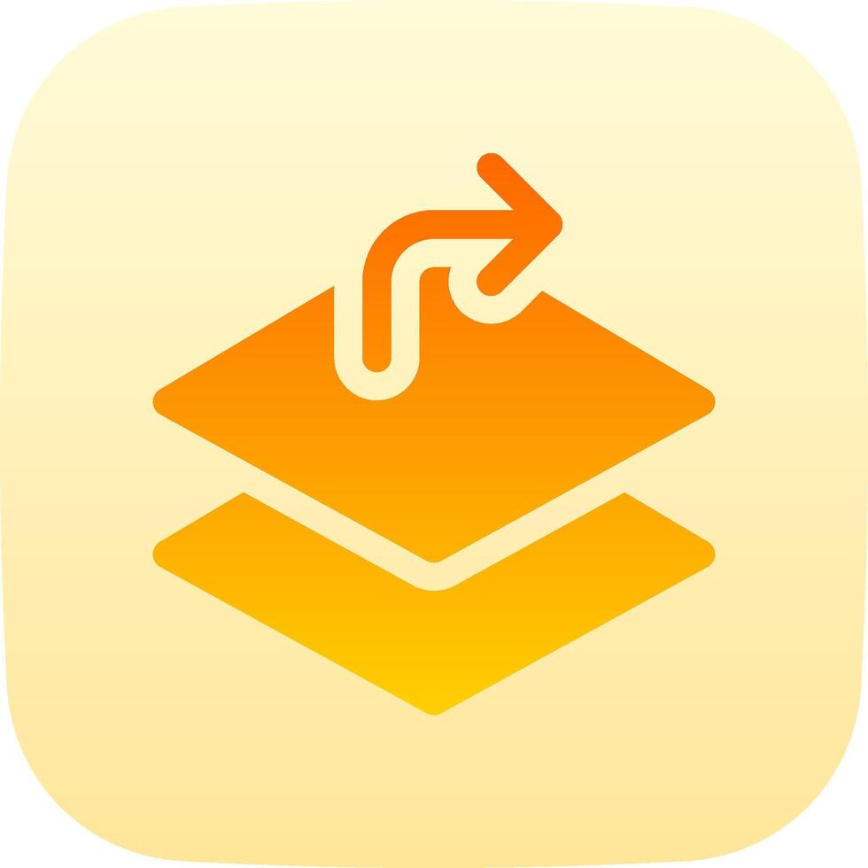 A yellow icon with an arrow pointing to the right vector
