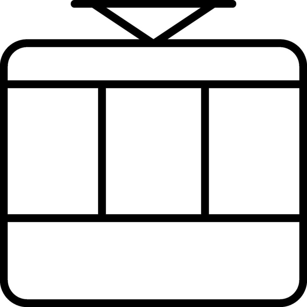 A black and white image of a train vector