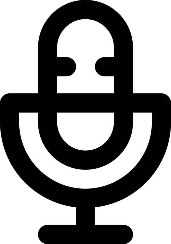 A microphone icon with a smiley face vector