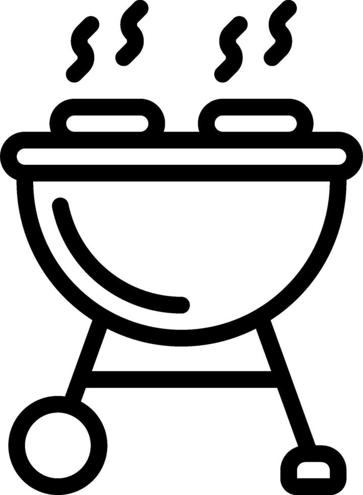 Bbq grill icon vector