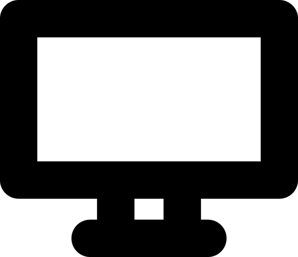 Computer monitor icon vector