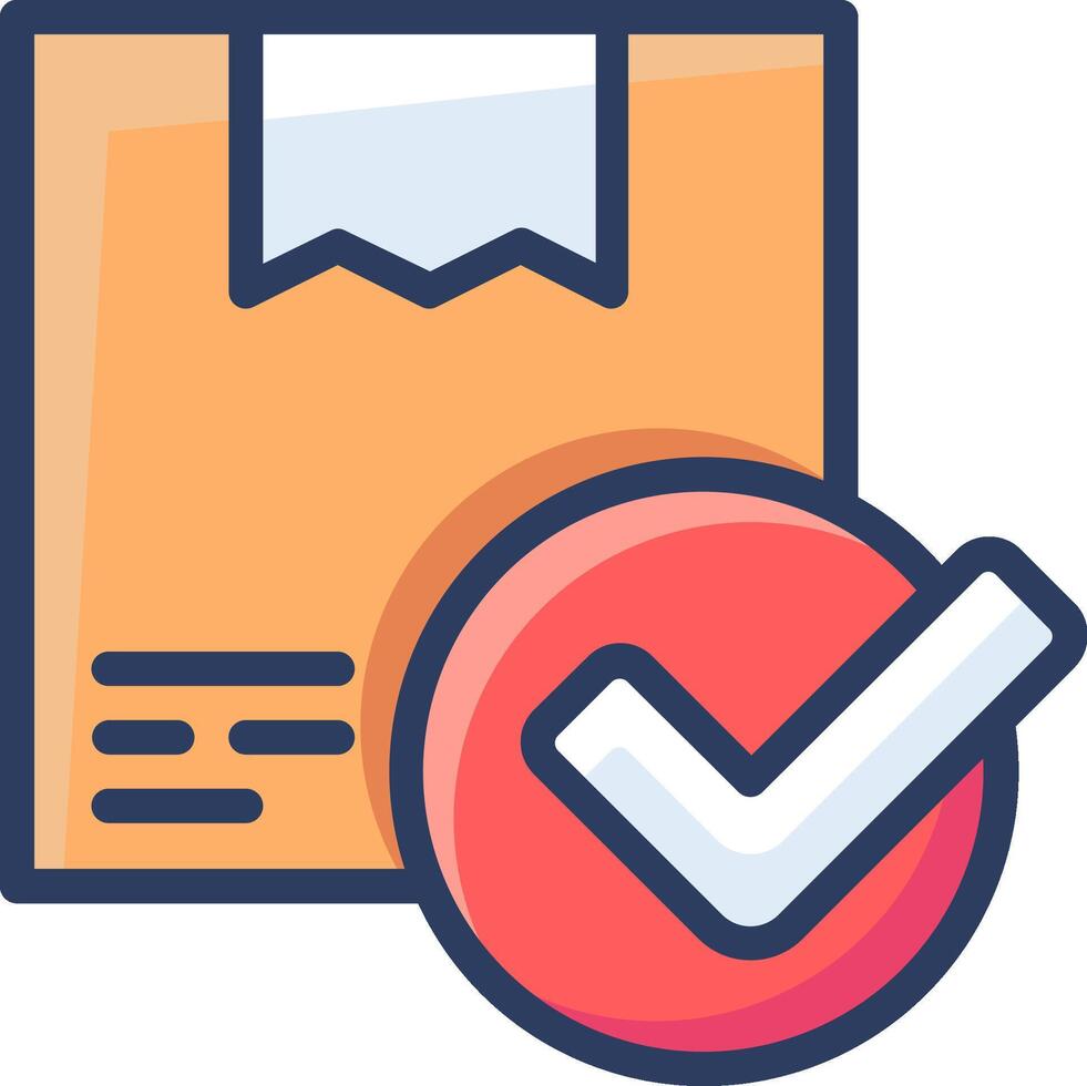 Check mark icon with paper and check mark vector