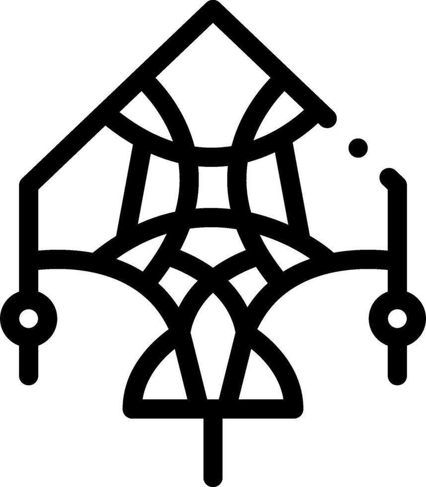 A black and white logo of a spider web vector