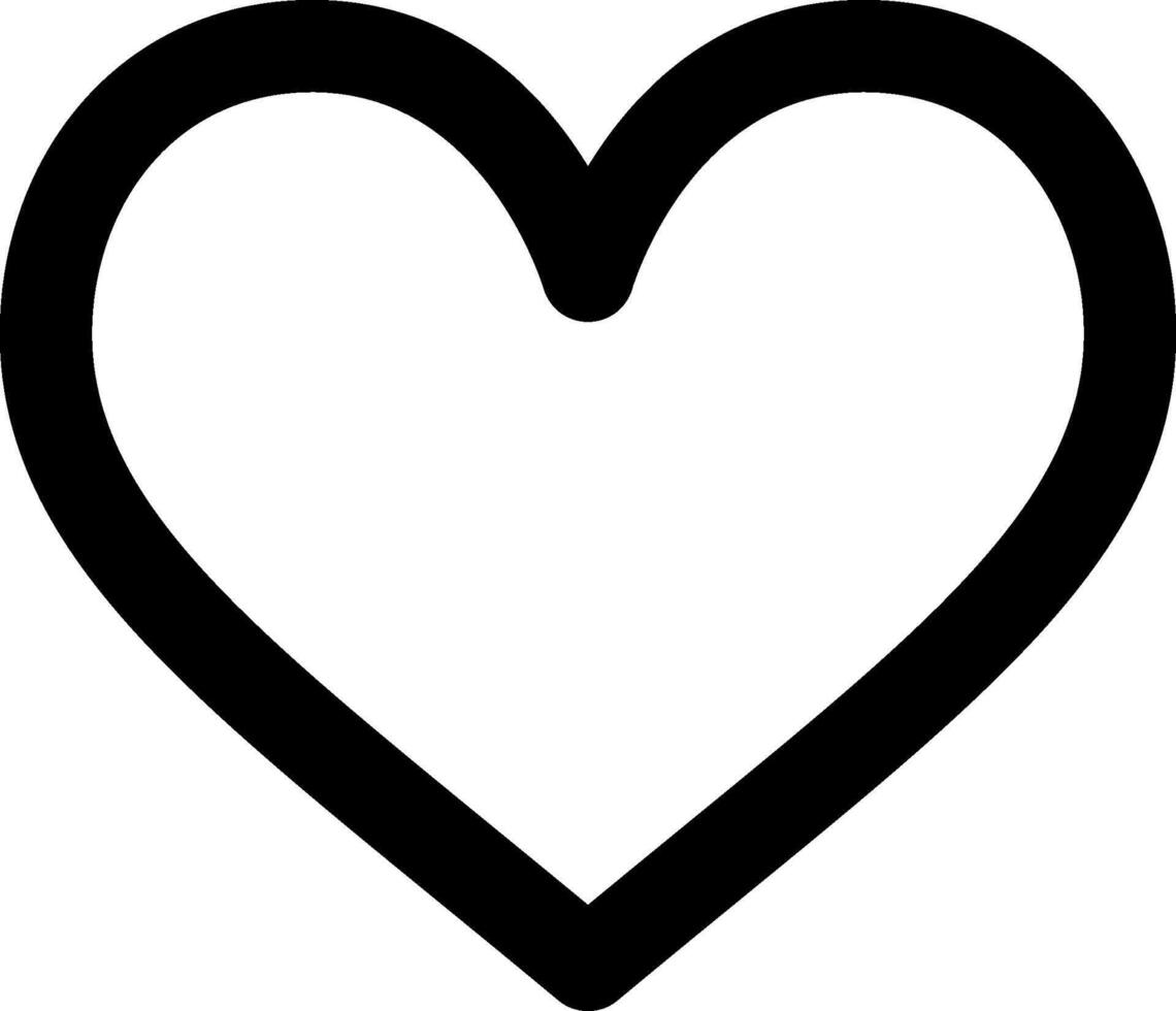 A black and white heart shape on a white background vector