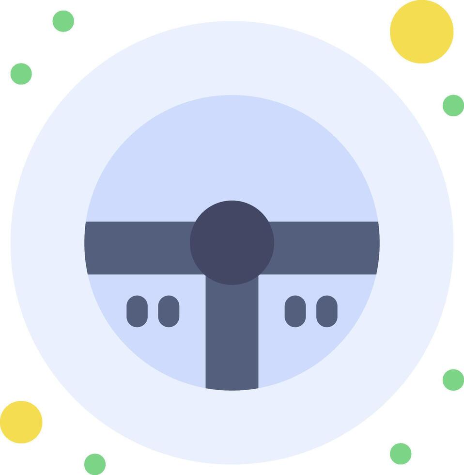 A plane icon with a circle around it vector