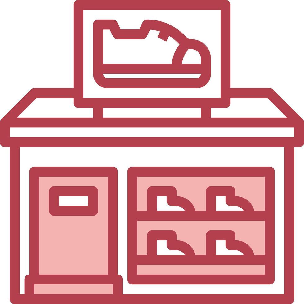 Shoe store icon vector