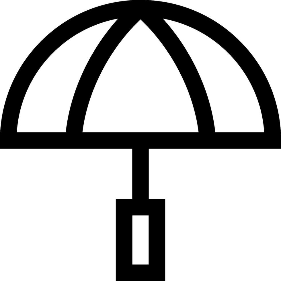 An umbrella icon on a white background vector