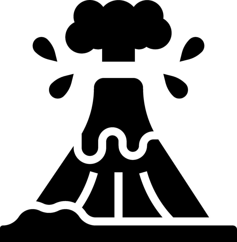 Volcano illustration design vector