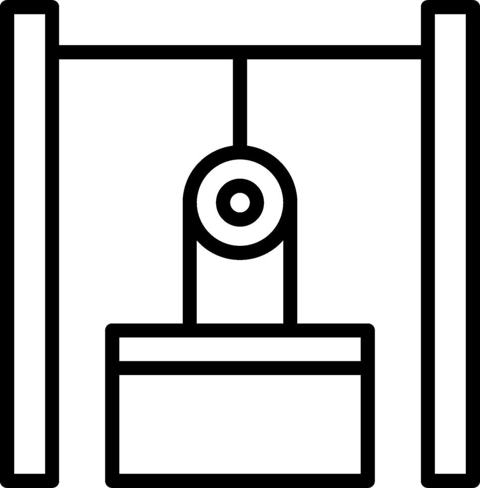 A black and white illustration of a machine vector