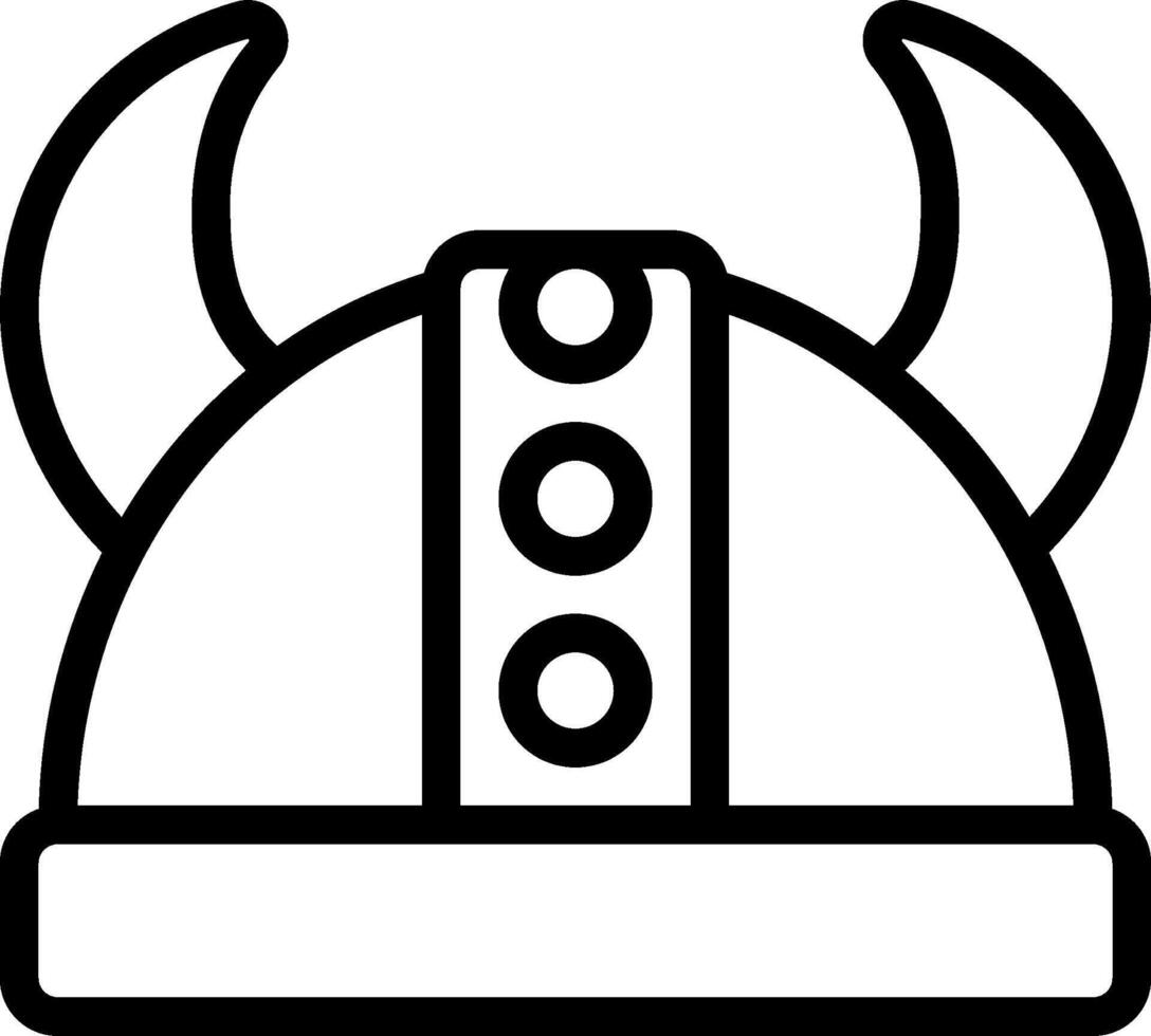 A viking helmet icon on a white background vector