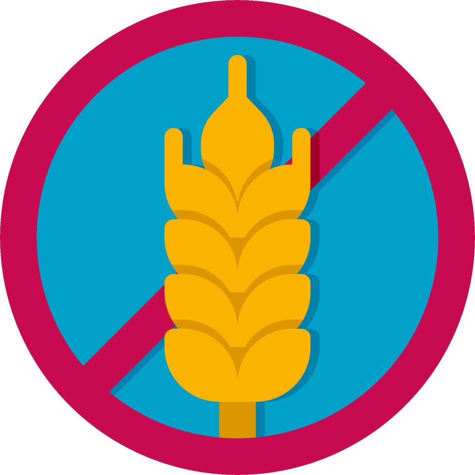 No wheat sign on white background vector