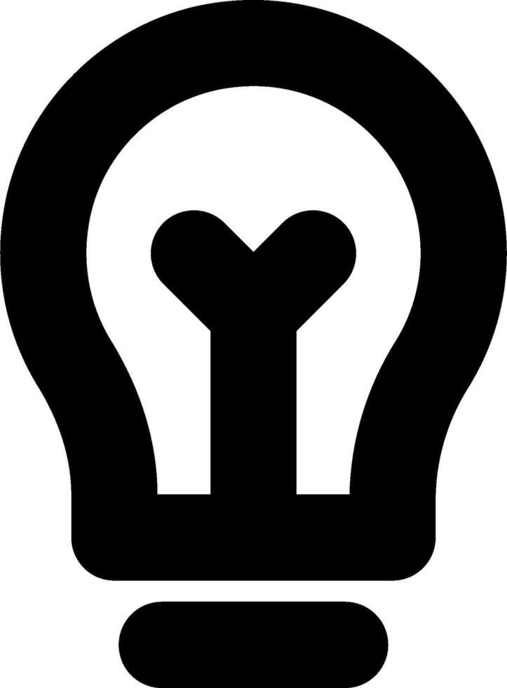 A black light bulb with an arrow pointing to it vector