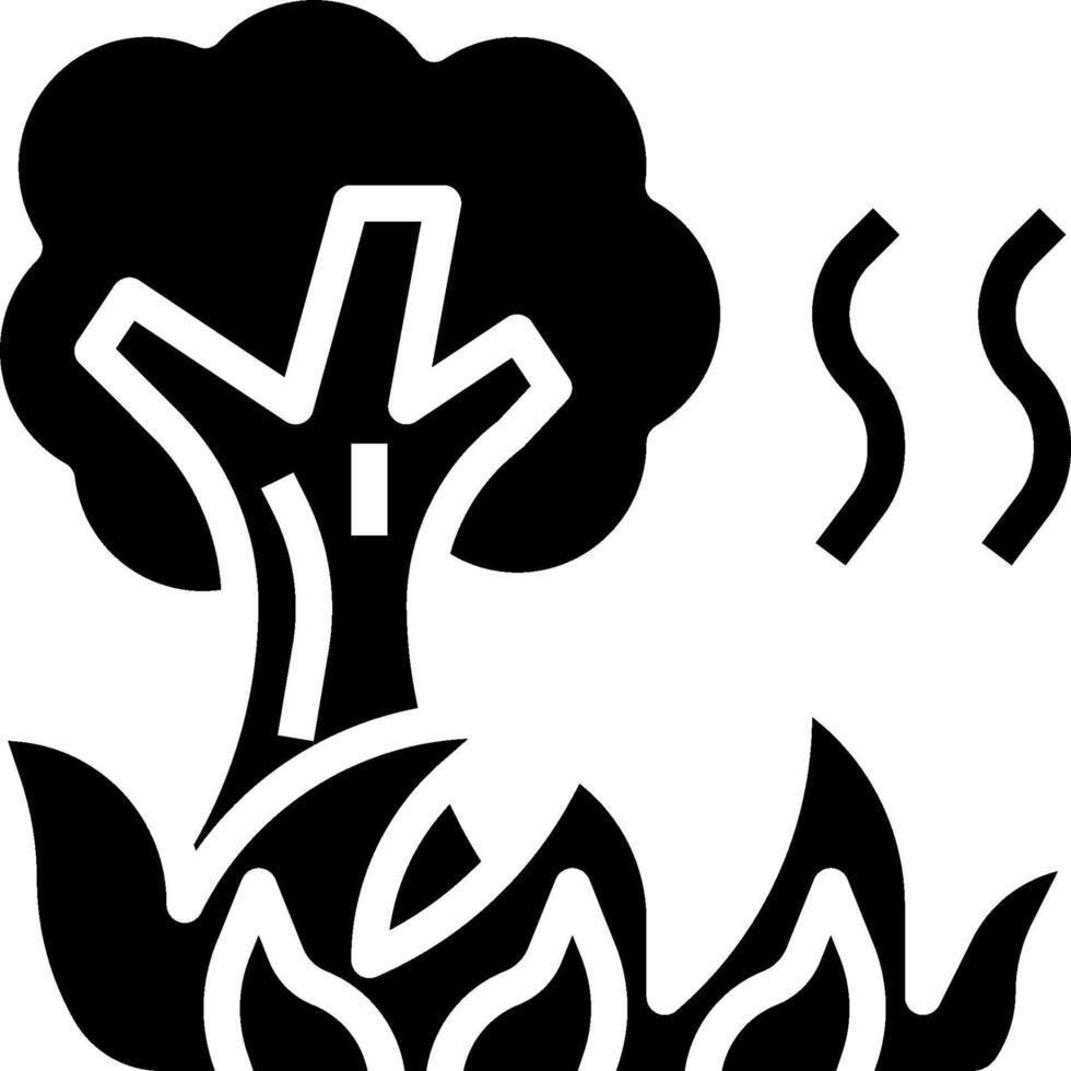 Fire and smoke icon vector