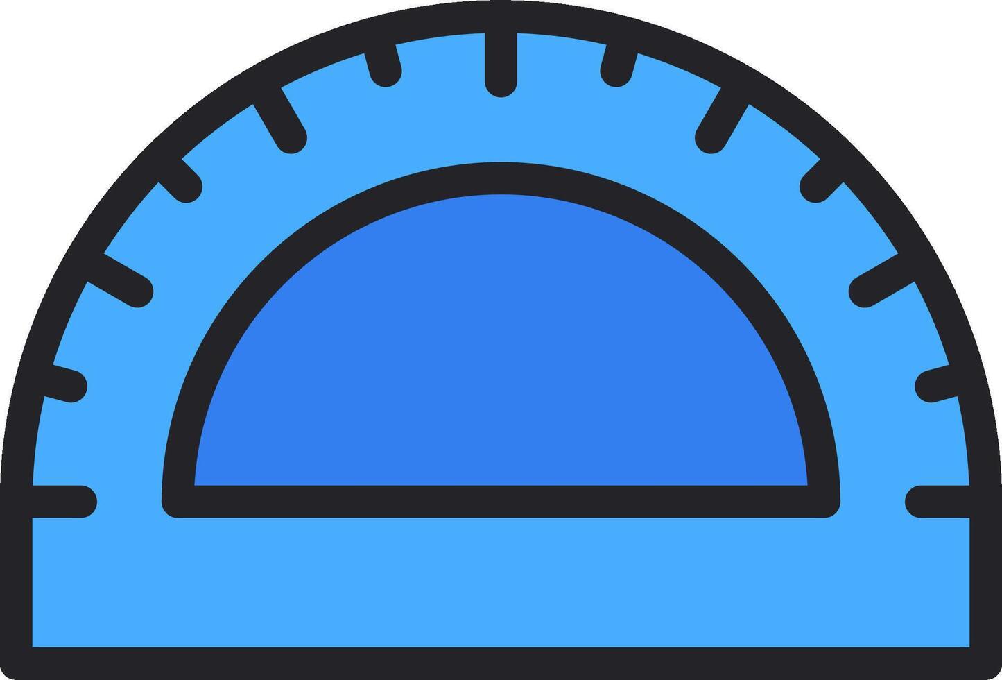 A blue hat with a blue and black outline vector