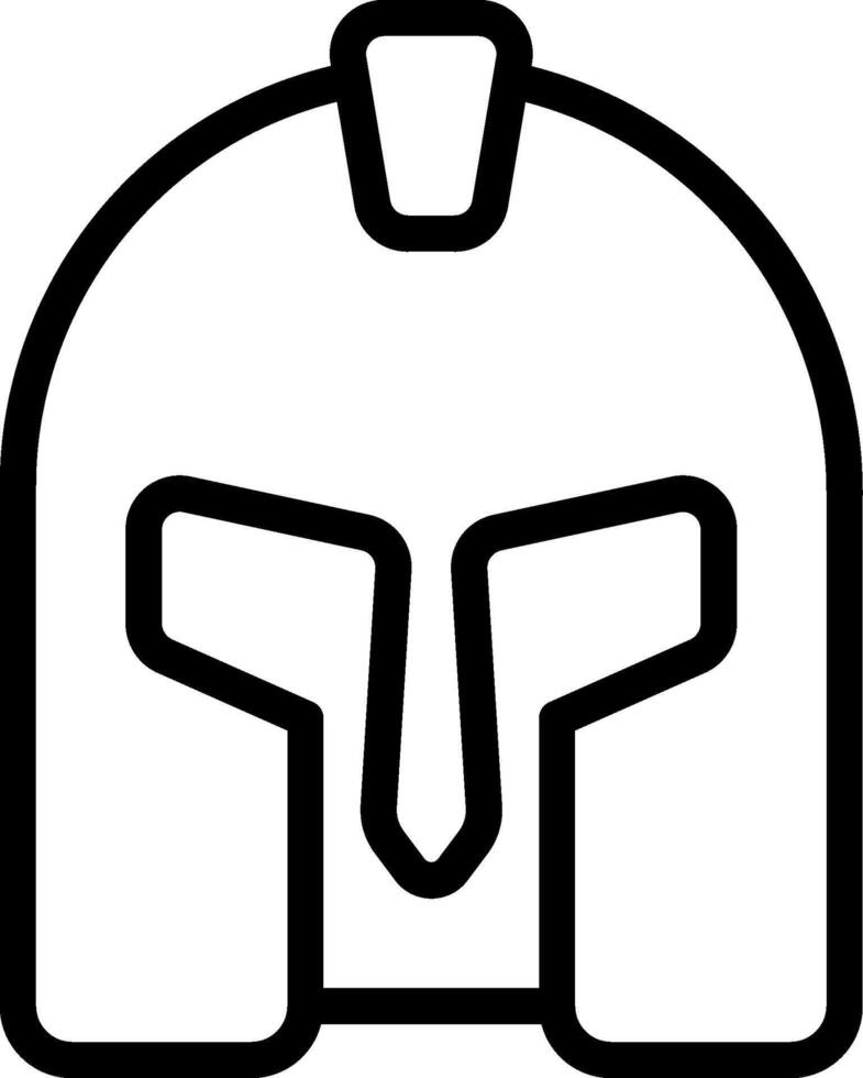 Spartan helmet icon vector