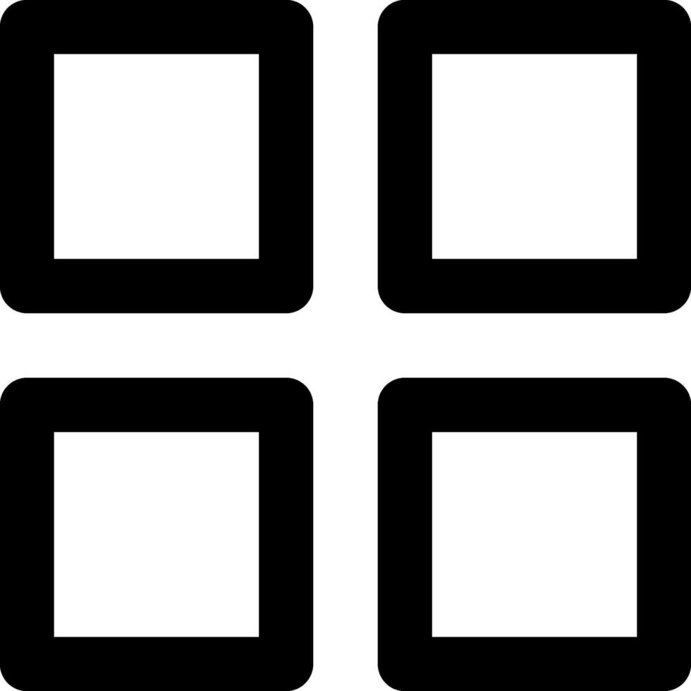 Four square icons on a white background vector