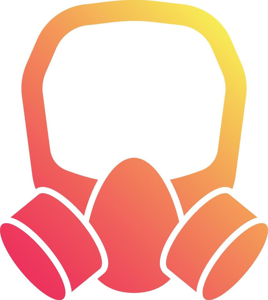 A gas mask icon on a white background vector