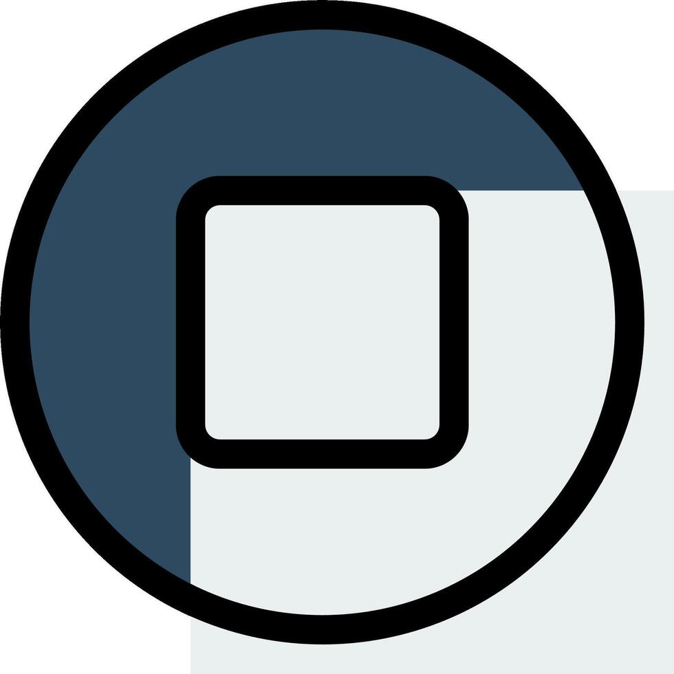 A square button with a black and white background vector